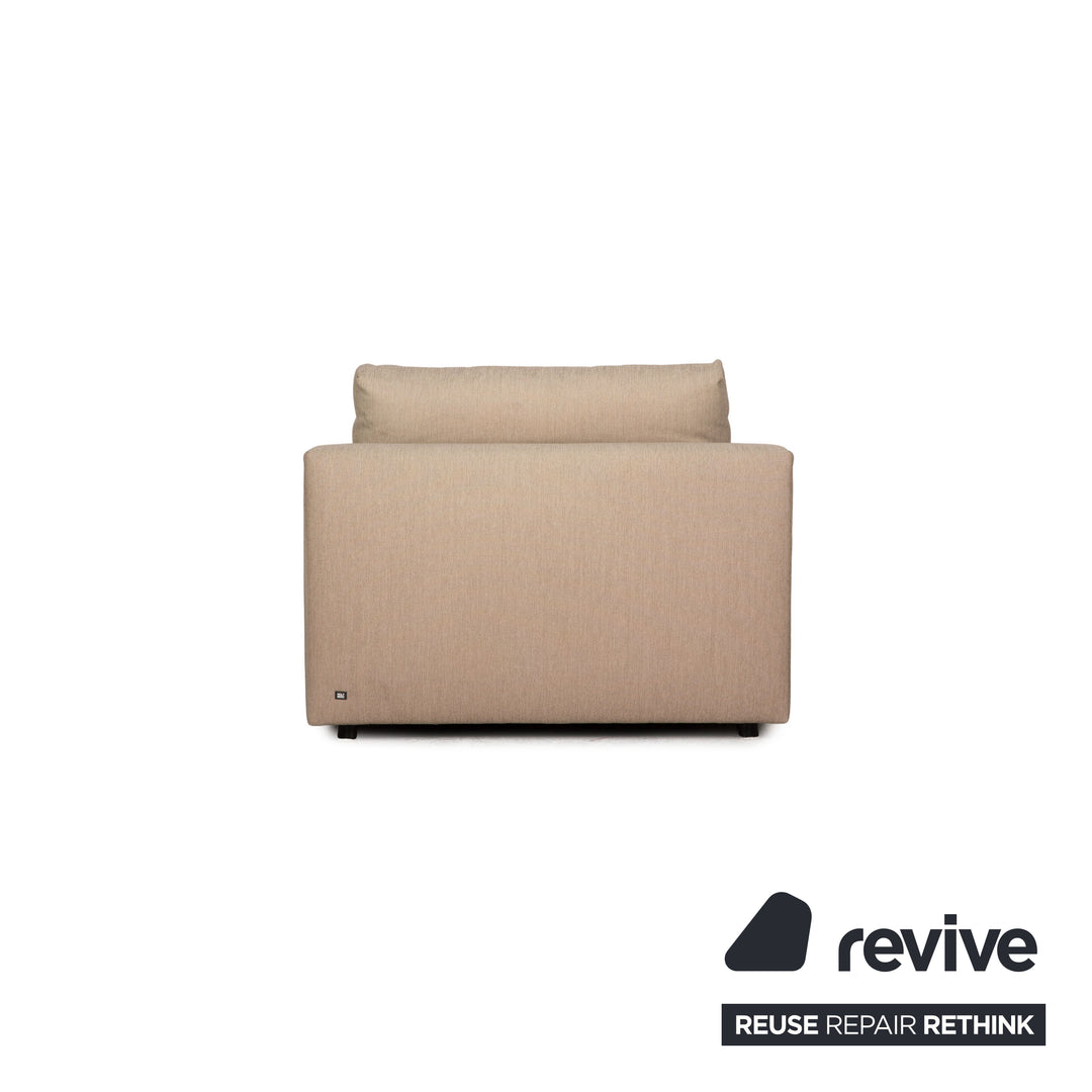 Rolf Benz Nuvola fabric lounger beige daybed