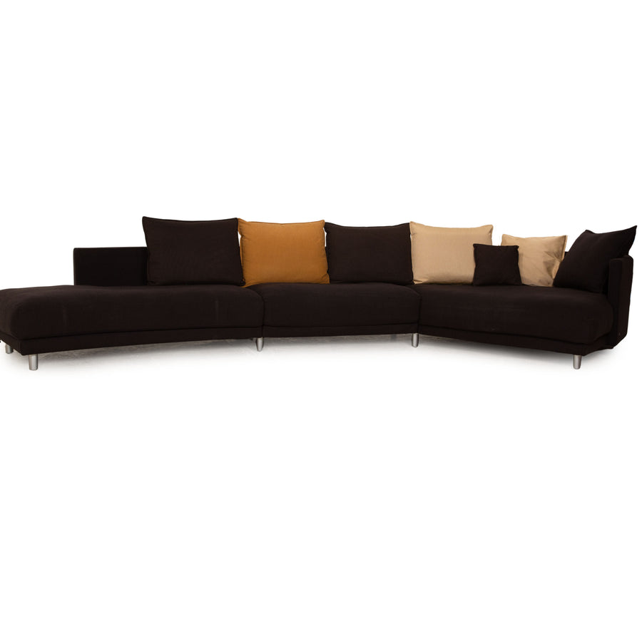 Rolf Benz Onda Fabric Corner Sofa Gray Sofa Couch