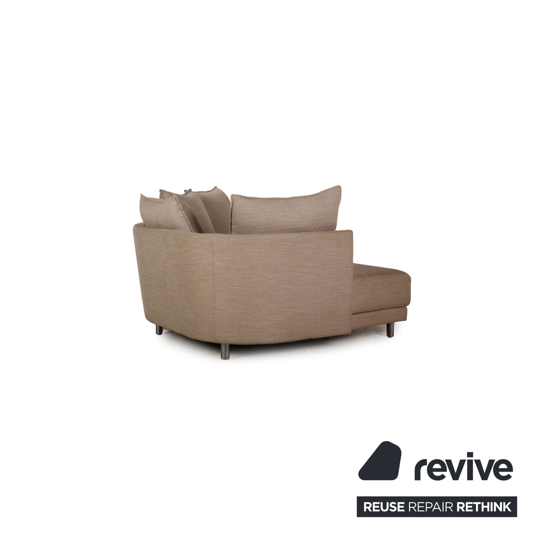 Rolf Benz Onda fabric sofa beige corner sofa couch