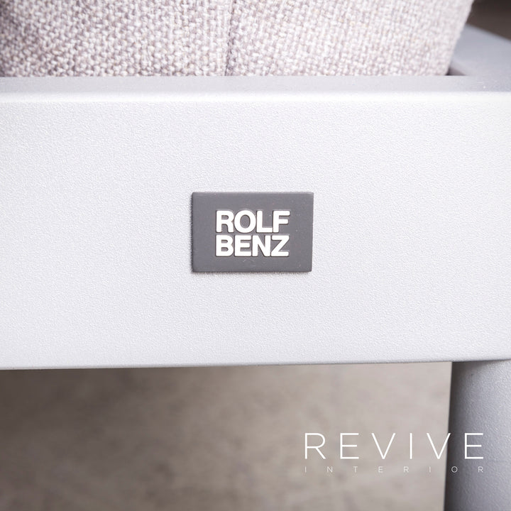 Rolf Benz Plura designer fabric sofa gray two-seater feature #8128