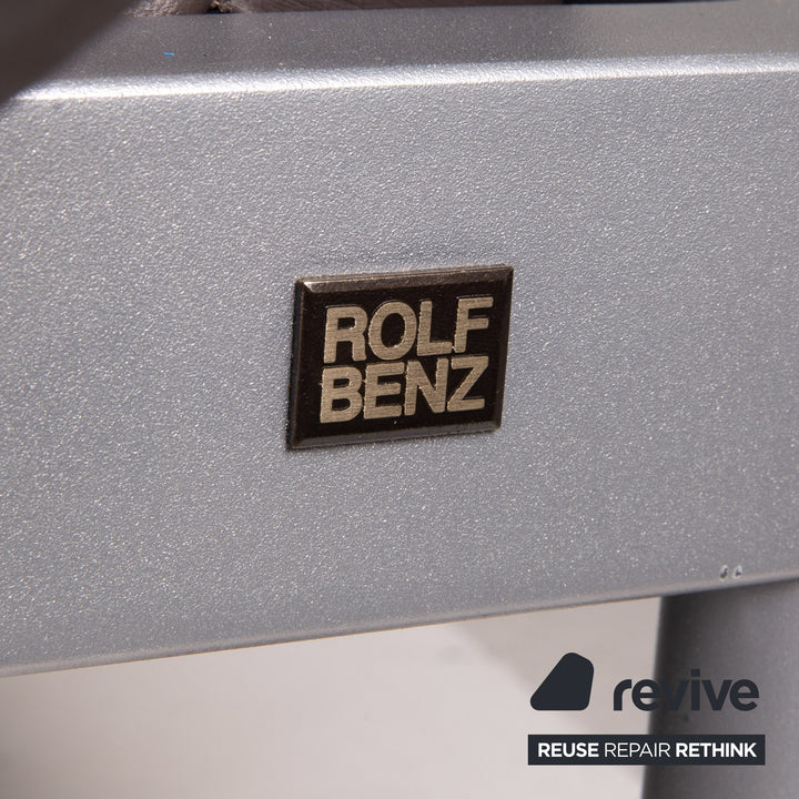 Rolf Benz Plura leather sofa brown corner sofa dark brown function relax function couch