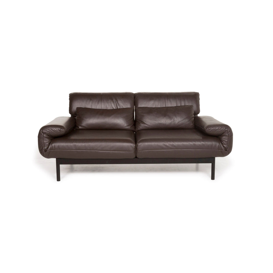 Rolf Benz Plura Leder Sofa Dunkelbraun Zweisitzer inkl. Funktion #12998