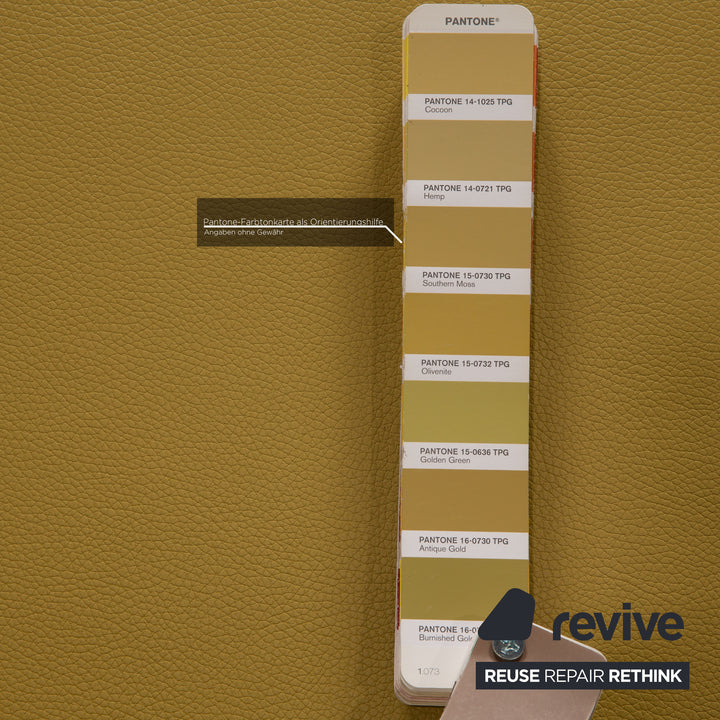 Rolf Benz Plura leather sofa yellow two-seater couch function relaxation function