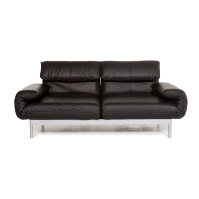 Rolf Benz Plura Leder Sofa Schwarz Dreisitzer Schlaffunktion Funktion Relaxfunktion Couch #13082