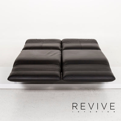 Rolf Benz Plura Leder Sofa Schwarz Dreisitzer Schlaffunktion Funktion Relaxfunktion Couch #13082