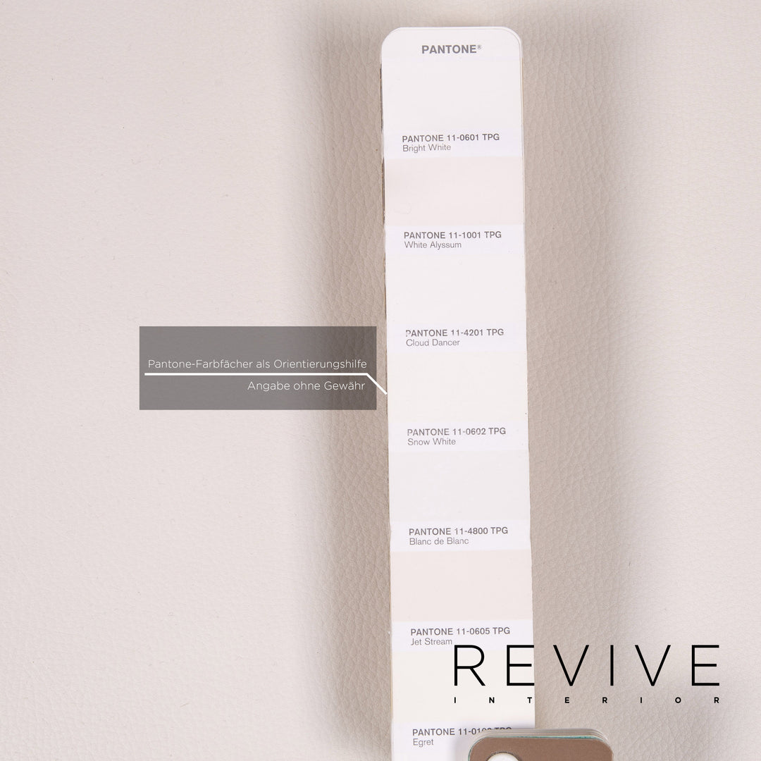 Rolf Benz Plura leather sofa white two-seater function relax function couch #14869