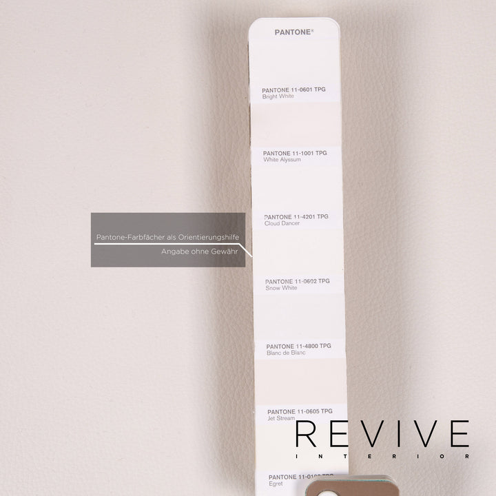 Rolf Benz Plura leather sofa white two-seater function relax function couch #14869