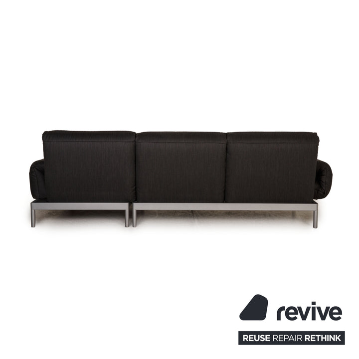 Rolf Benz Plura Stoff Sofa Anthrazit Ecksofa Couch Funktion Relaxfunktion