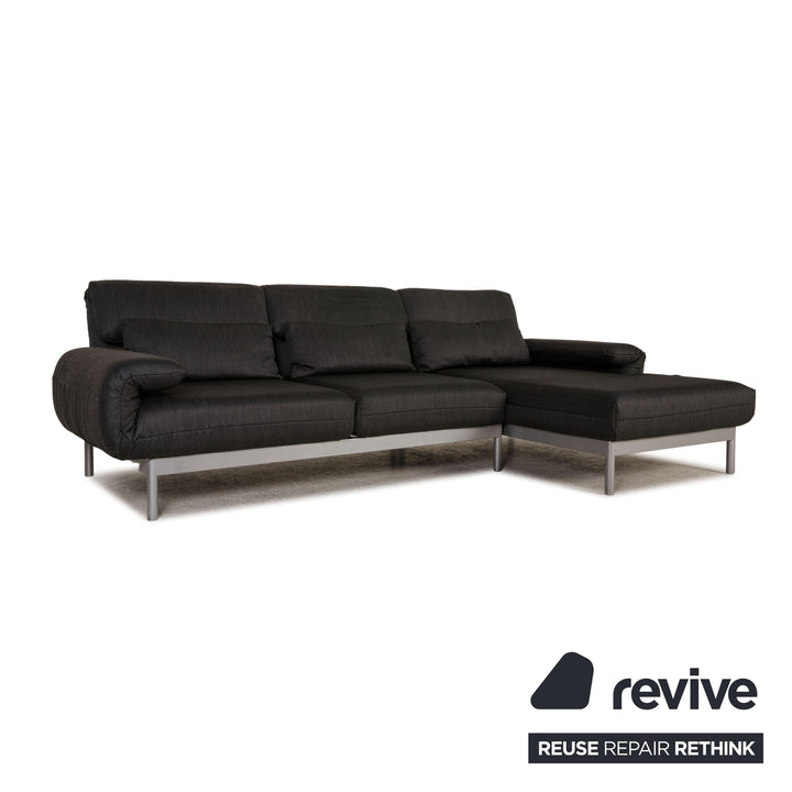 Rolf Benz Plura Stoff Sofa Anthrazit Ecksofa Couch Funktion Relaxfunktion