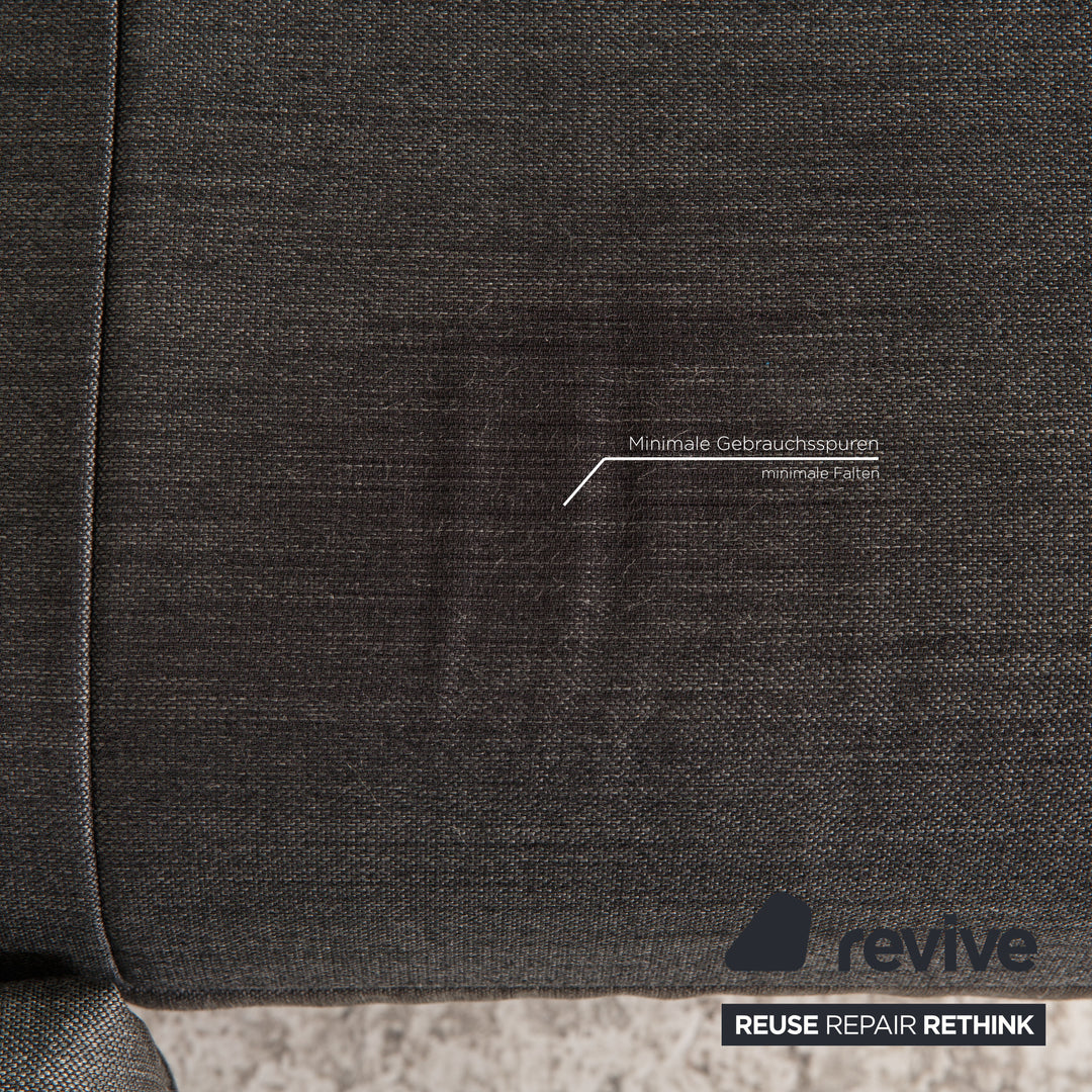 Rolf Benz Plura Stoff Sofa Anthrazit Ecksofa Couch Funktion Relaxfunktion