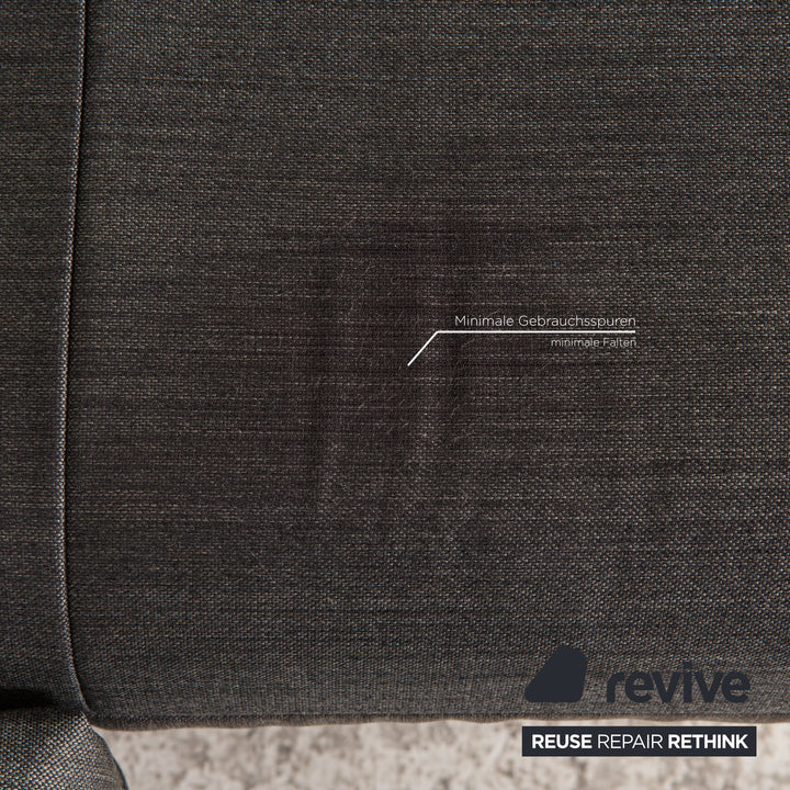 Rolf Benz Plura Stoff Sofa Anthrazit Ecksofa Couch Funktion Relaxfunktion