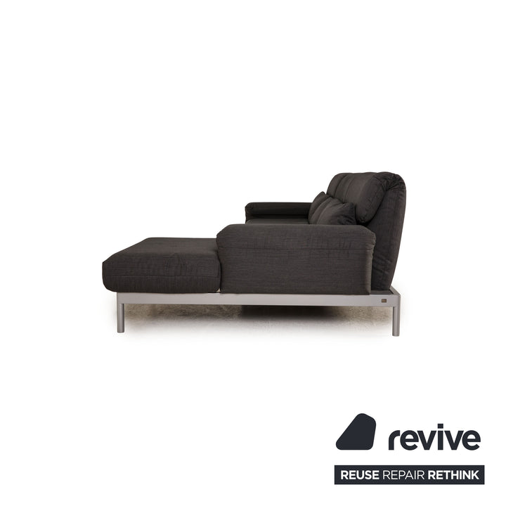 Rolf Benz Plura Stoff Sofa Anthrazit Ecksofa Couch Funktion Relaxfunktion