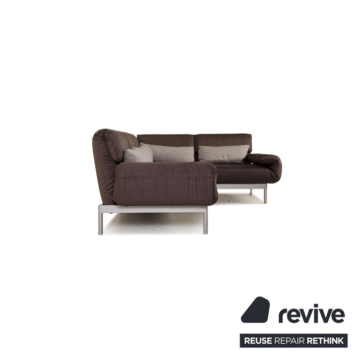 Rolf Benz Plura Stoff Sofa Grau Ecksofa Couch Funktion Relaxfunktion