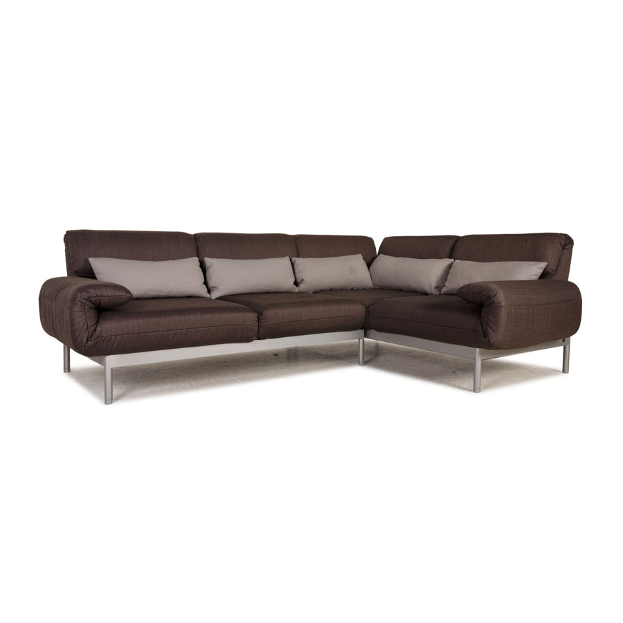 Rolf Benz Plura Stoff Sofa Grau Ecksofa Couch Funktion Relaxfunktion