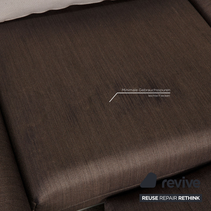Rolf Benz Plura Stoff Sofa Grau Ecksofa Couch Funktion Relaxfunktion