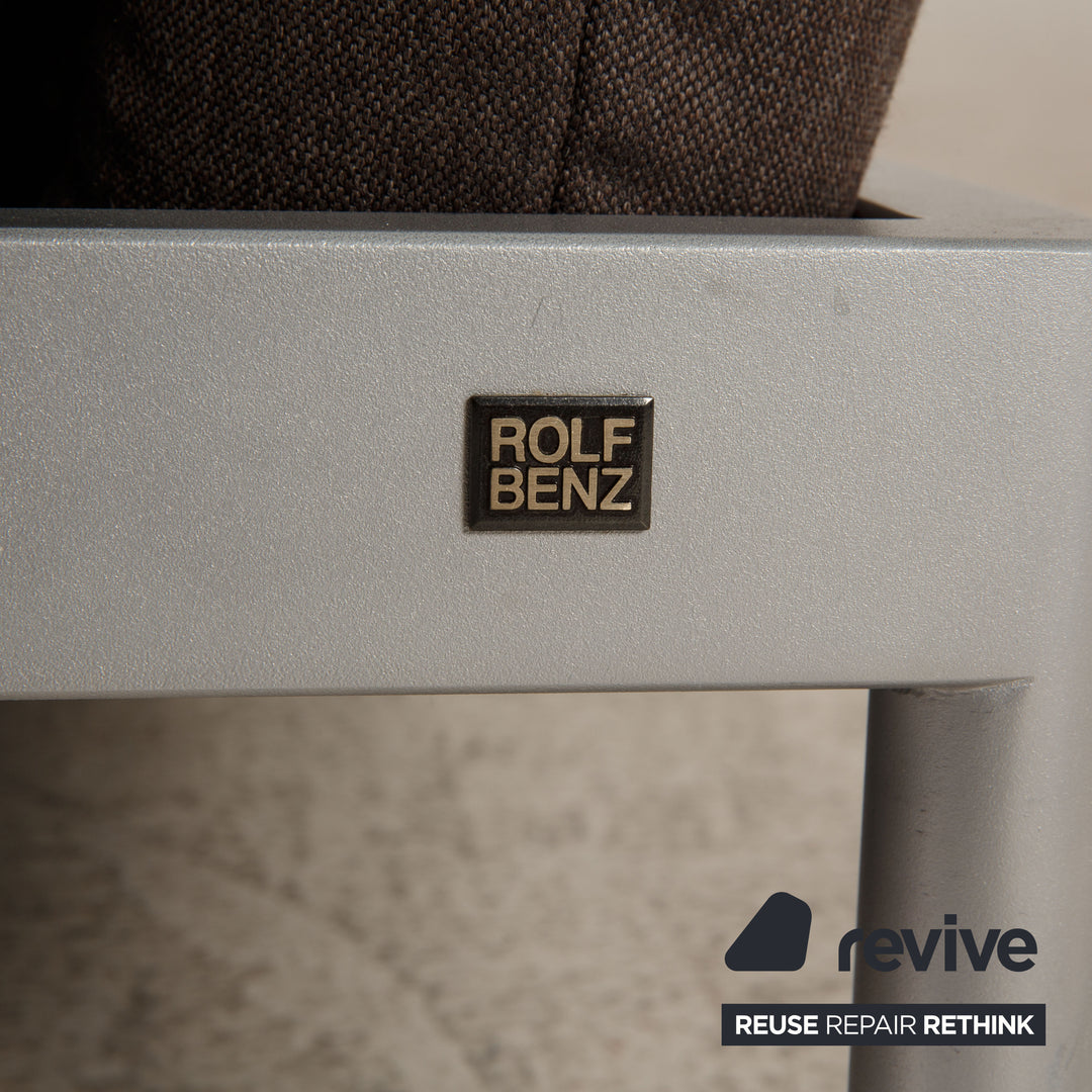 Rolf Benz Plura Stoff Sofa Grau Ecksofa Couch Funktion Relaxfunktion