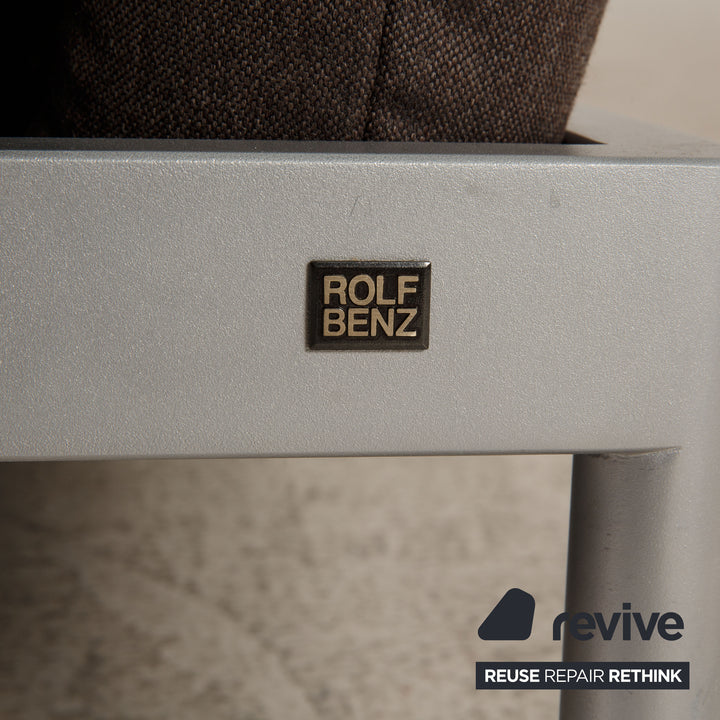 Rolf Benz Plura Stoff Sofa Grau Ecksofa Couch Funktion Relaxfunktion