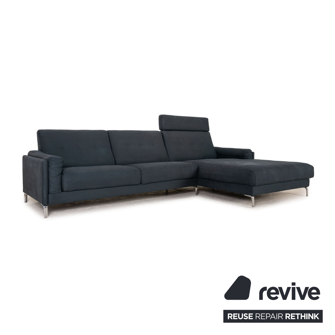 Rolf Benz Pronto Stoff Sofa Blau Ecksofa Couch