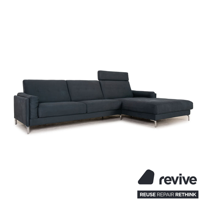 Rolf Benz Pronto Stoff Sofa Blau Ecksofa Couch