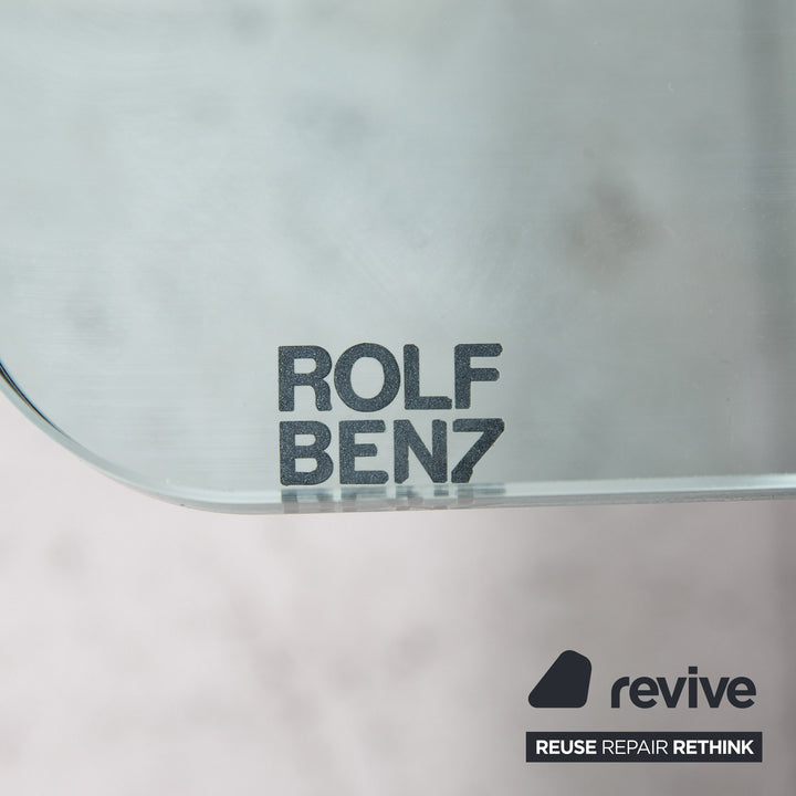 Rolf Benz RB 1150 Glas Couchtisch Metall Tisch #14849