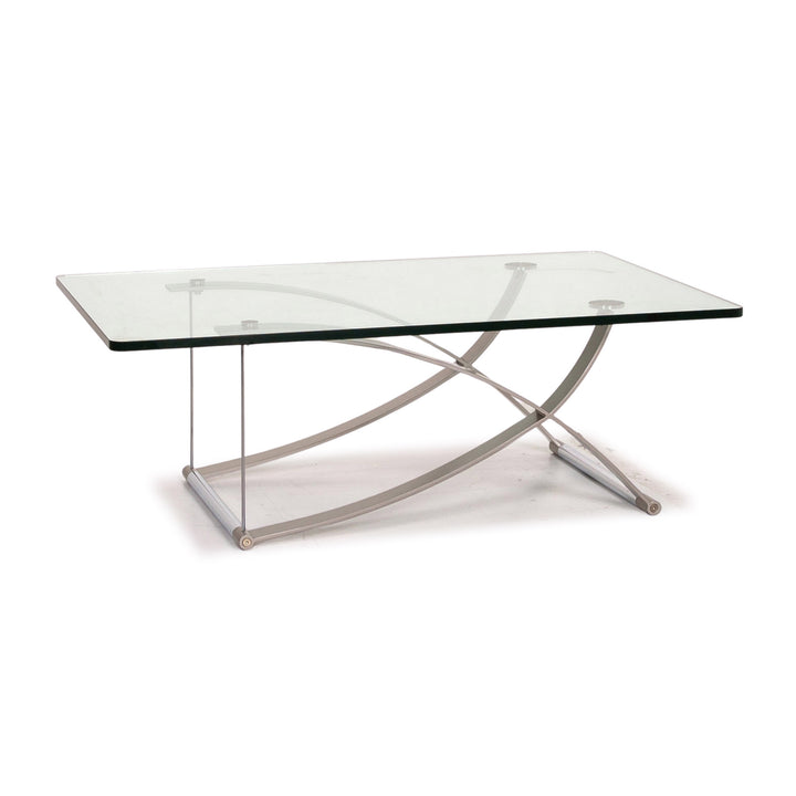 Rolf Benz RB 1150 glass coffee table metal table #14849