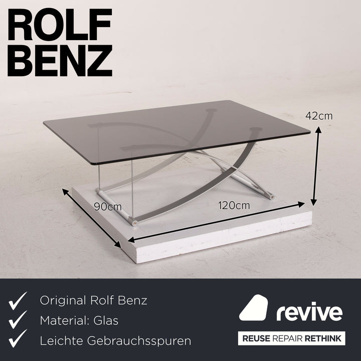 Rolf Benz RB 1150 Glass Table Black Coffee Table #14967