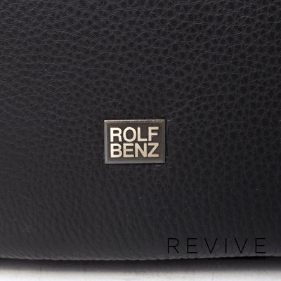 Rolf Benz Rolf Benz Ego Leder Sofa Schwarz Zweisitzer Couch #12634