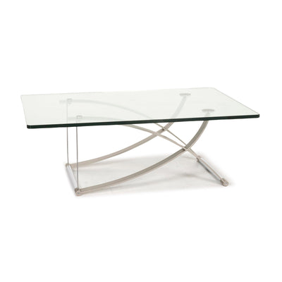 Rolf Benz Rolf Benz RB 1150 Glas Couchtisch Silber Tisch #12707