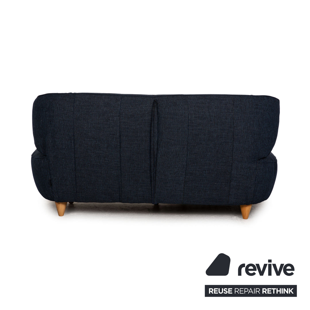 Rolf Benz Stoff Ecksofa Couch Sofa Blau Neubezug Recamiere links