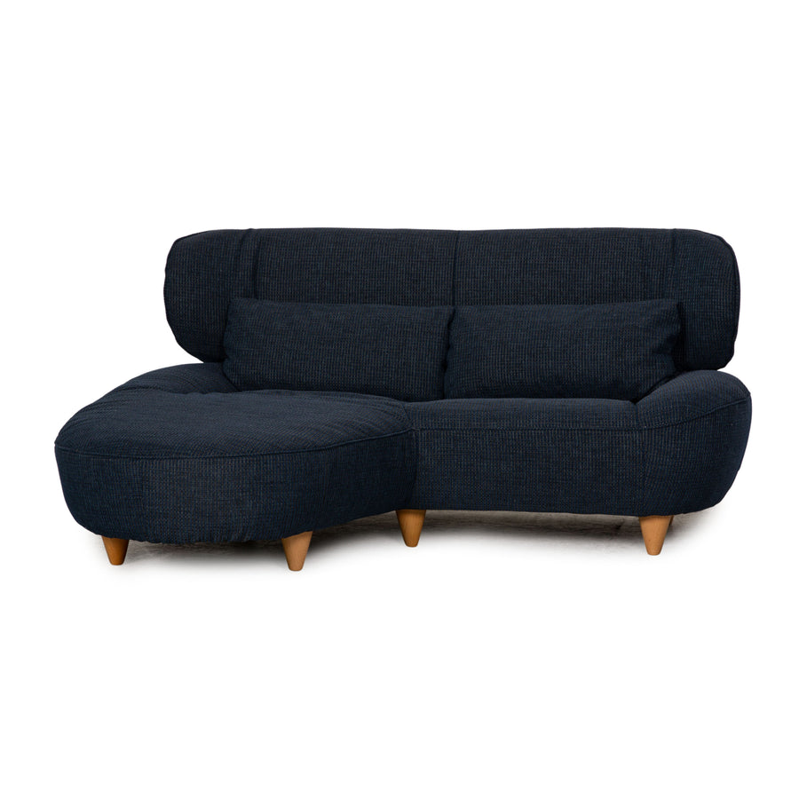 Rolf Benz Stoff Ecksofa Couch Sofa Blau Neubezug Recamiere links