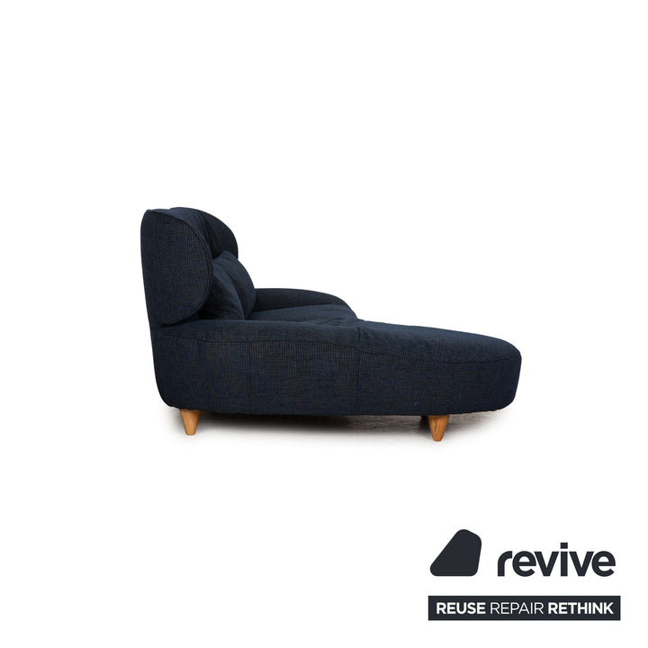 Rolf Benz Stoff Ecksofa Couch Sofa Blau Neubezug Recamiere links