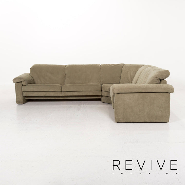 Rolf Benz Fabric Corner Sofa Green Sofa Couch #12976