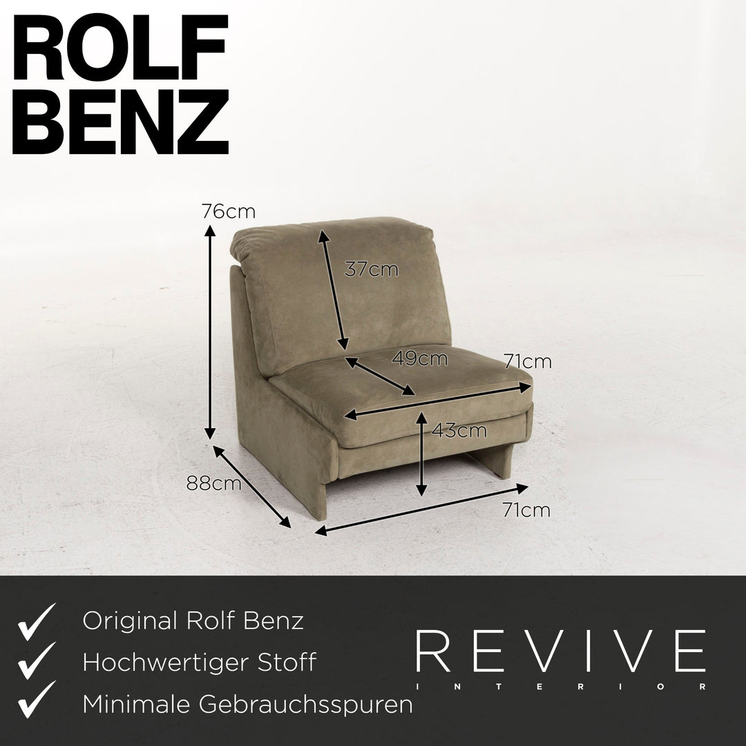 Rolf Benz Fabric Armchair Green #13038