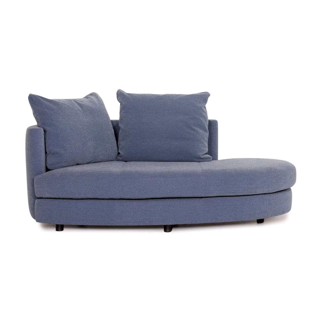 Rolf Benz fabric sofa blue two-seater couch #14560
