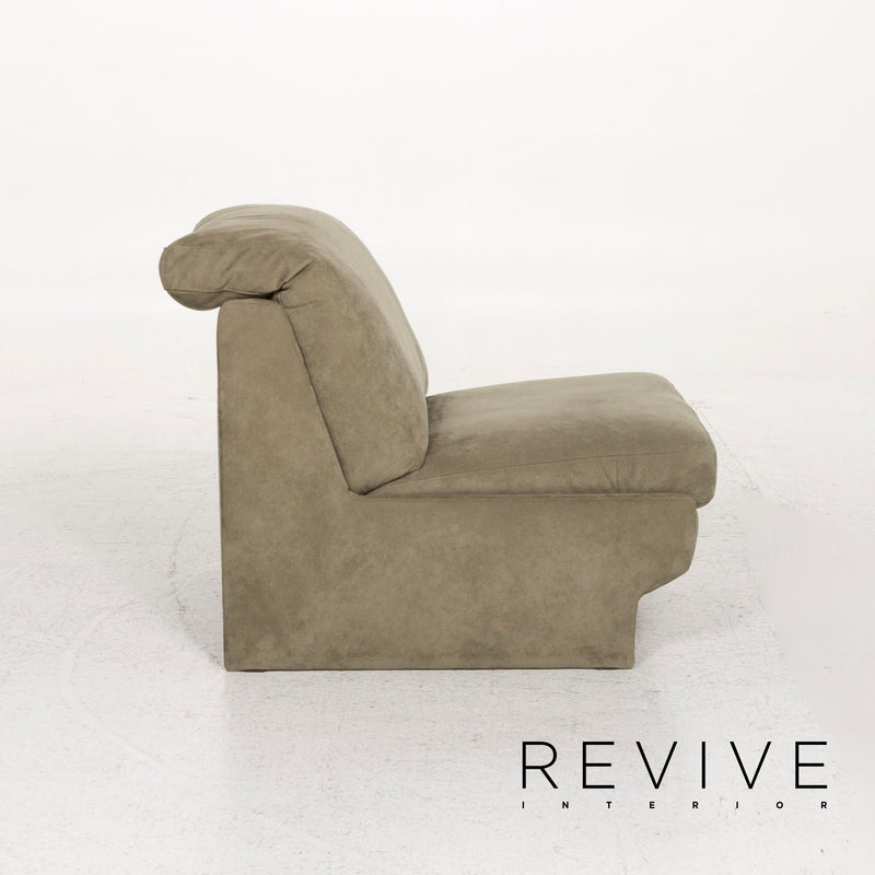Rolf Benz Stoff Sofa Garnitur Grün 1x Ecksofa 2x Sessel 