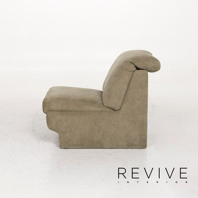 Rolf Benz Stoff Sofa Garnitur Grün 1x Ecksofa 2x Sessel #13045