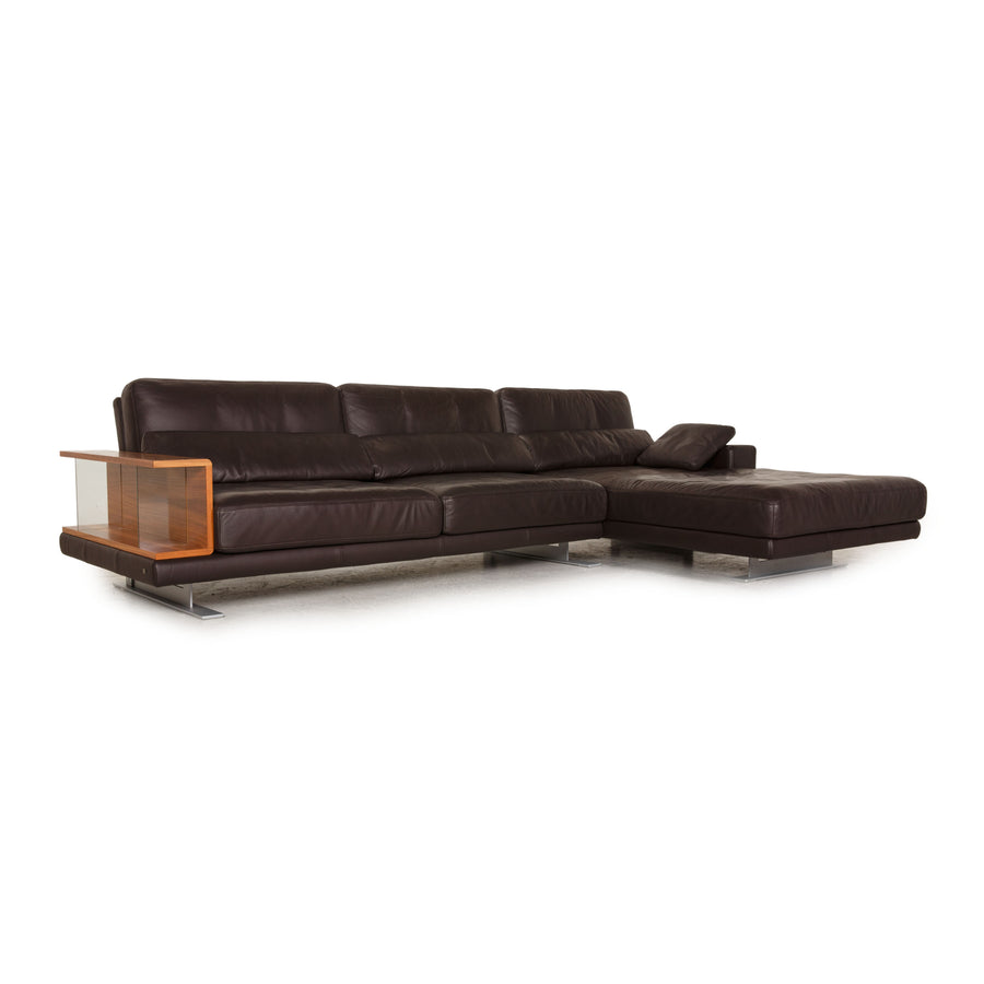 Rolf Benz Vero Leder Sofa Dunkelbraun Ecksofa Couch