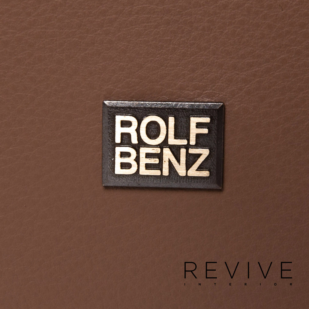 Rolf Benz Vida Leather Corner Sofa Brown Dark Brown Sofa Couch Outlet #15326