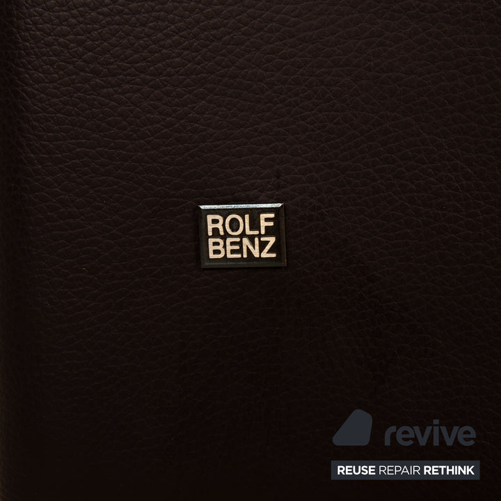 Rolf Benz Vida leather sofa set brown two-seater dark brown sofa couch