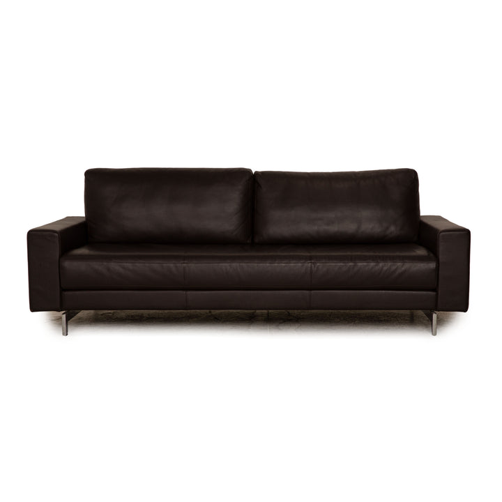 Rolf Benz Vida Leder Zweisitzer Braun Dunkelbraun Sofa Couch