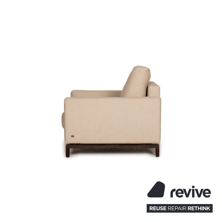 Rolf Benz Vida fabric armchair beige