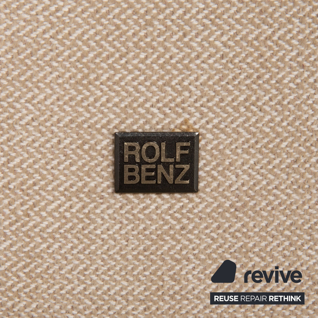 Rolf Benz Vida fabric armchair beige