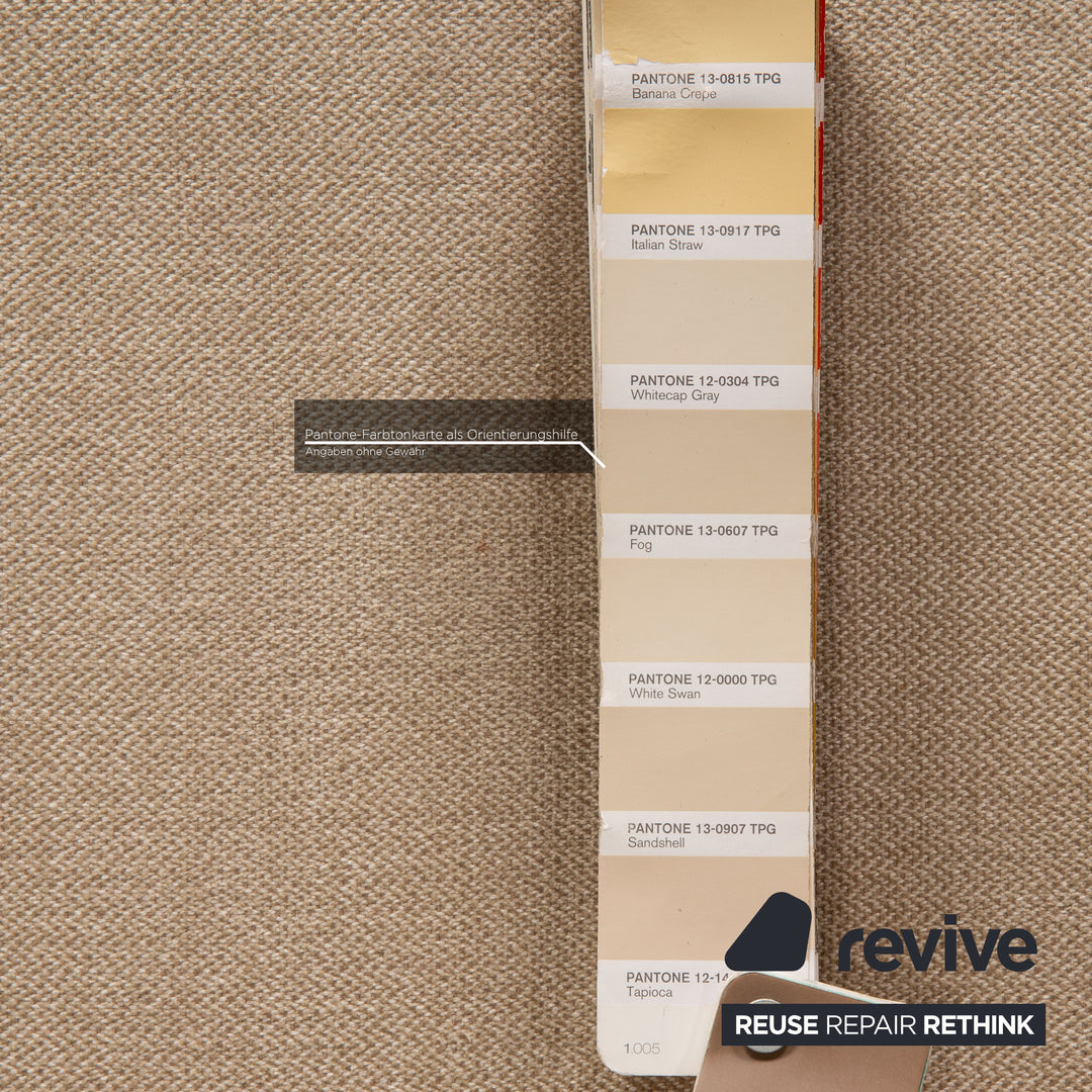 Rolf Benz Vida fabric armchair beige