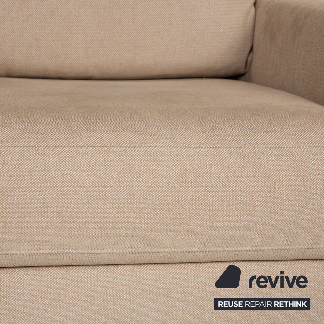 Rolf Benz Vida fabric armchair beige