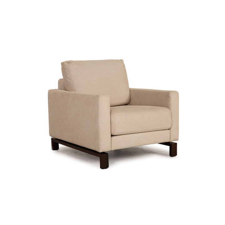 Rolf Benz Vida fabric armchair beige