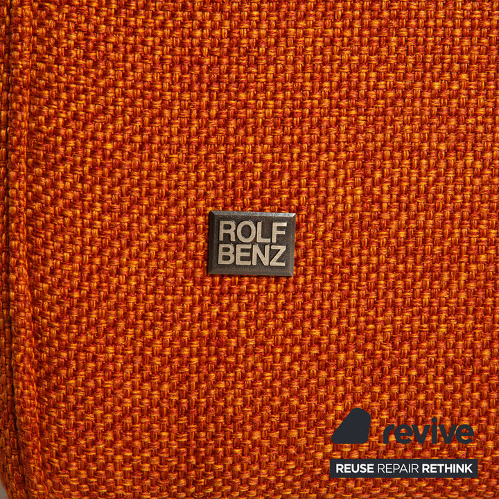 Rolf Benz Vida fabric sofa orange corner sofa couch function