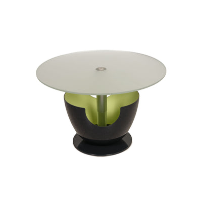 Ronald Schmitt Calimero Designer Glastisch Lila Grün Glas Tisch Couchtisch