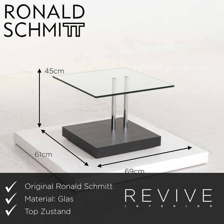 Ronald Schmitt glass coffee table side table #12551