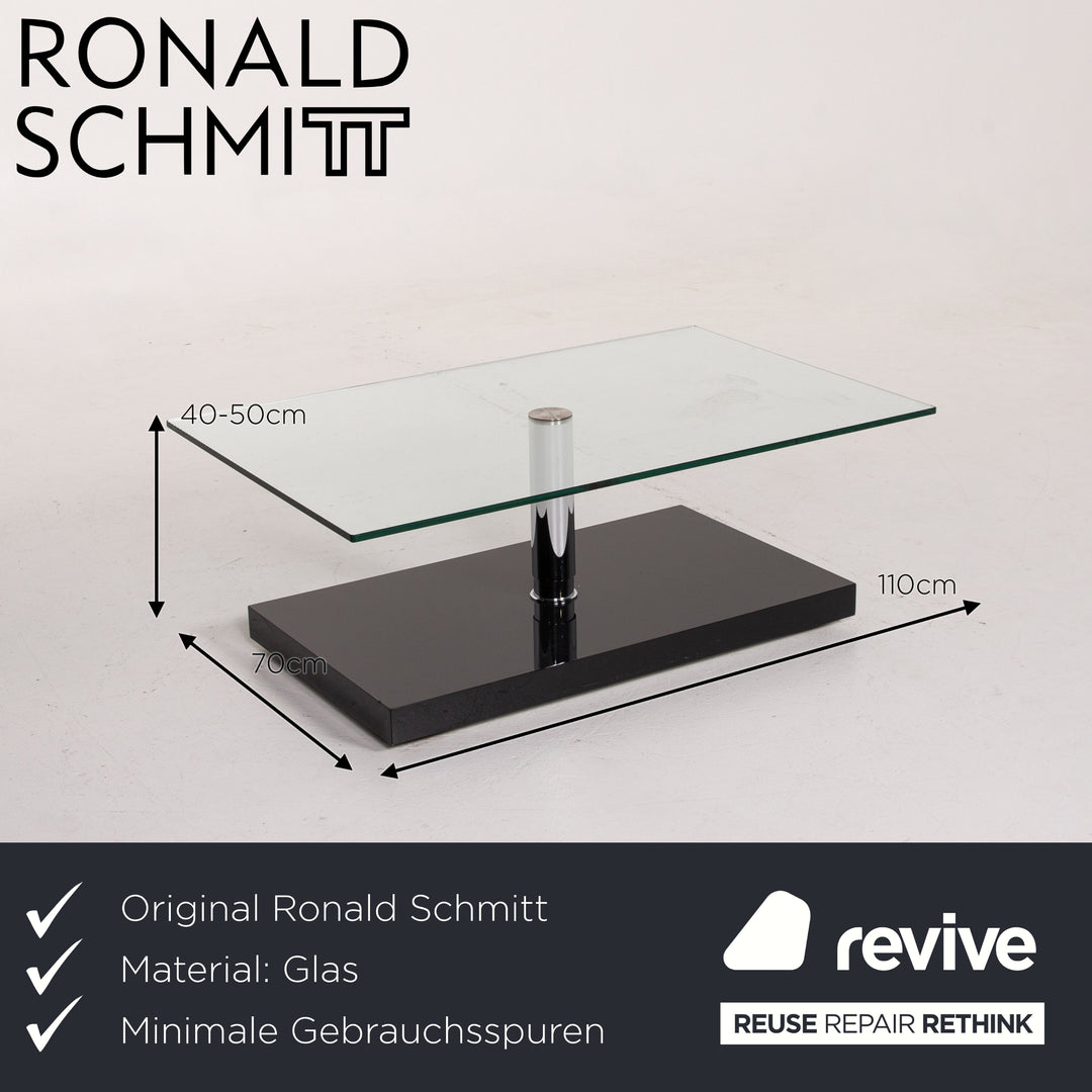 Ronald Schmitt Glas Couchtisch Funktion Tisch #14062