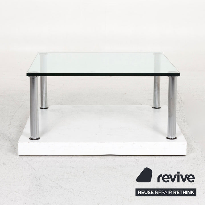 Ronald Schmitt glass coffee table silver #12940